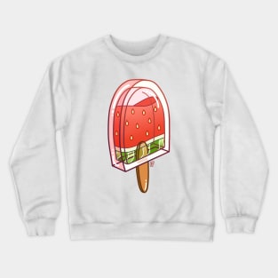 Watermelon Ice Pop Crewneck Sweatshirt